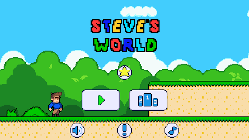 Steve in der Pixelwelt mit Münzen und Monster